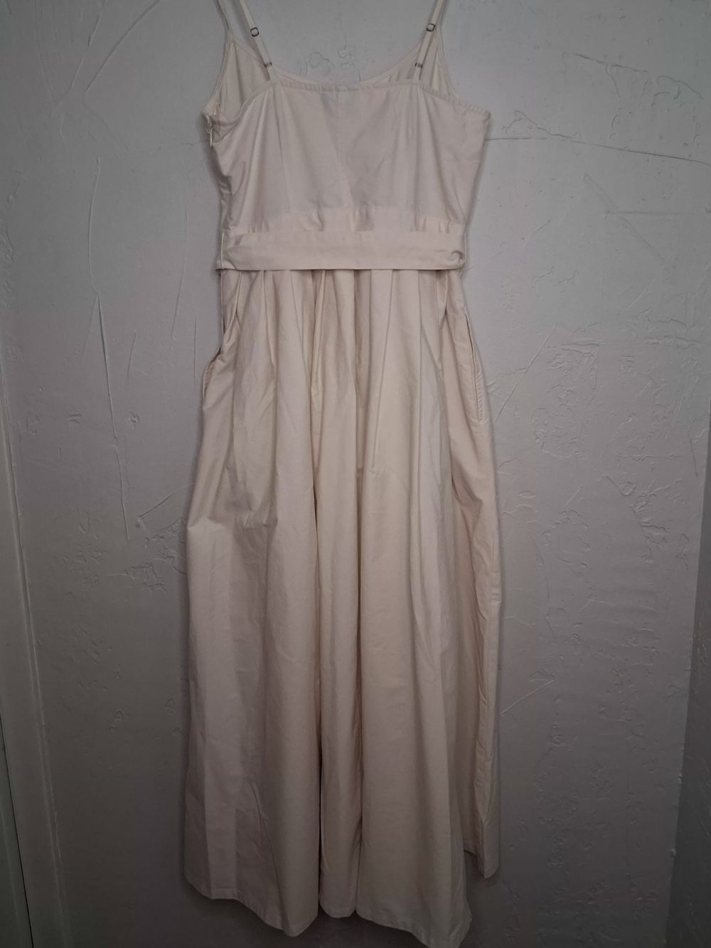 Future Collective Reese Blutstein Cream Belted Midi Dress Size 4 Cottagecore - Picture 9 of 9